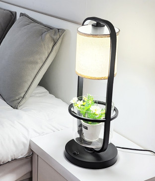 루이나 단스탠드, 무드조명, 침실스탠드 (블랙)